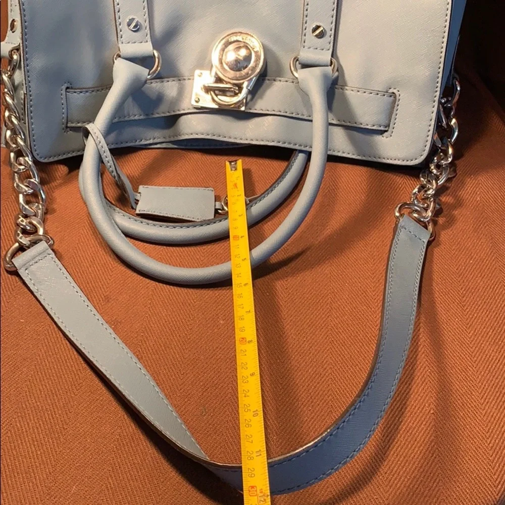 Michael Kors Hamilton Lock/key 18K tote/bag EC!